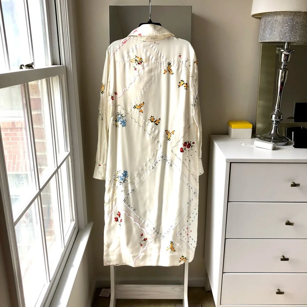 ๐คฉ Sz 6 Tory Burch silk shirt dress - Picture 2 of 8